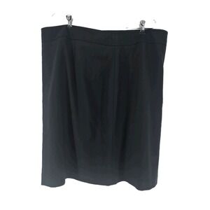 Talbots Plus Size 20W Black Pencil Skirt Stretch Career Office Interview